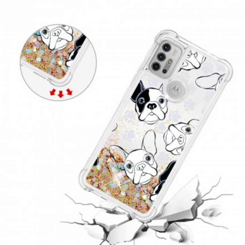 Cover Moto G10 / G30 Hr Glitter Dog