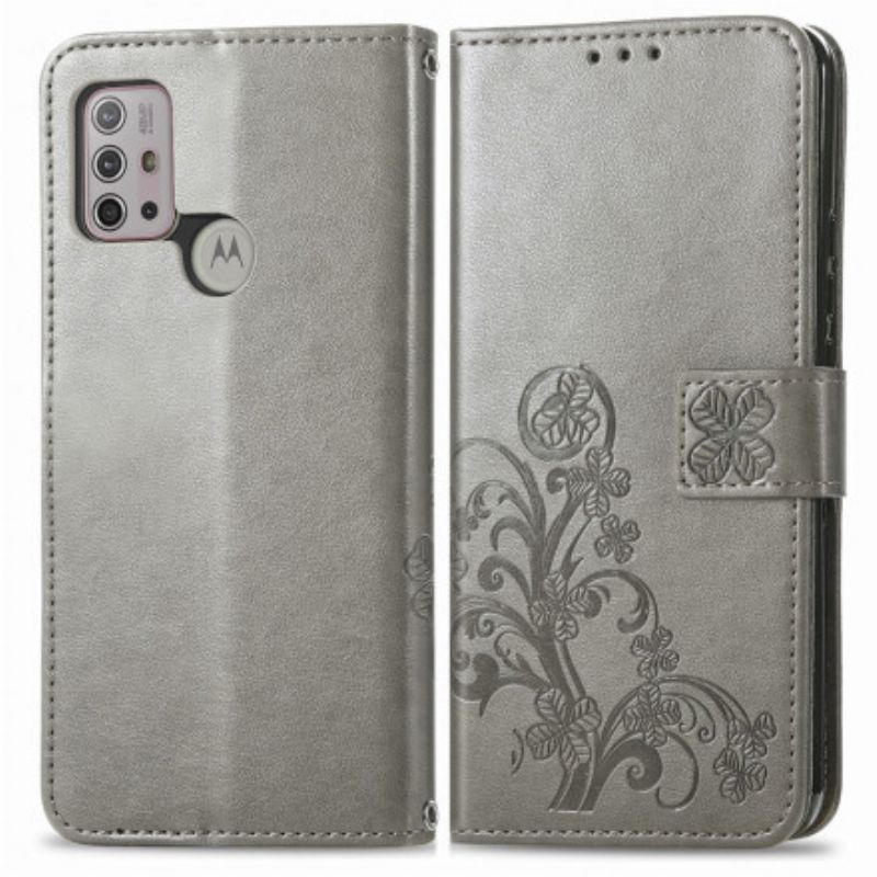 Flip Cover Moto G10 / G30 Asiatiske Blomster