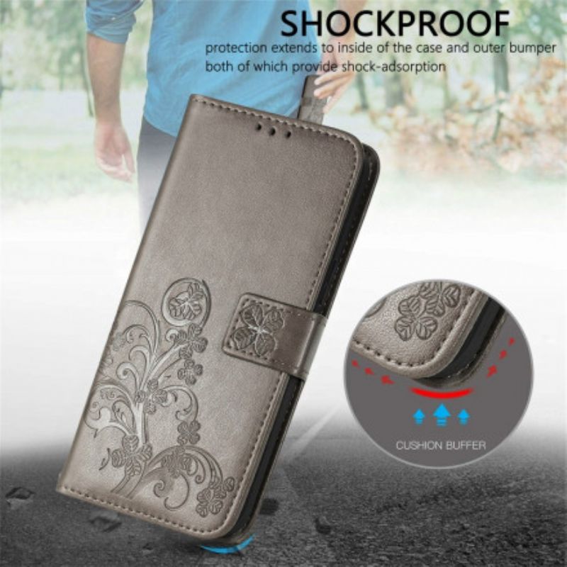 Flip Cover Moto G10 / G30 Asiatiske Blomster