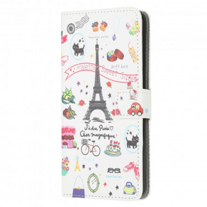 Flip Cover Moto G10 / G30 Jeg Elsker Paris
