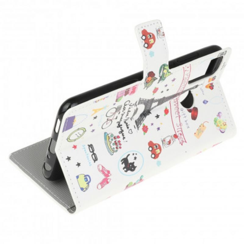 Flip Cover Moto G10 / G30 Jeg Elsker Paris