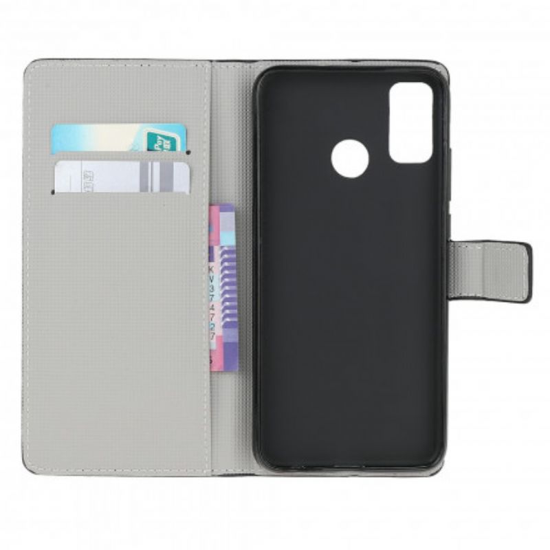 Flip Cover Moto G10 / G30 Sommerfuglefarve