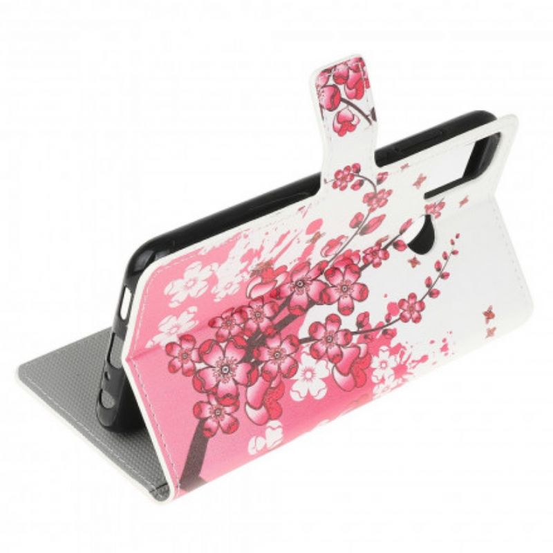 Flip Cover Moto G10 / G30 Tropiske Blomster