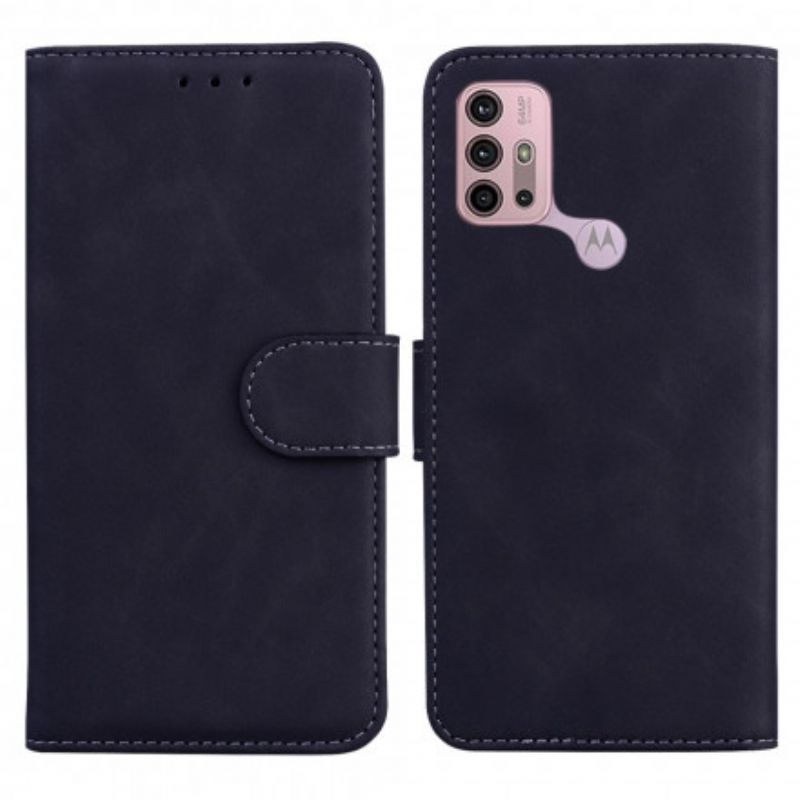 Flip Cover Moto G10 / G30 Vintage Couture Læderstil