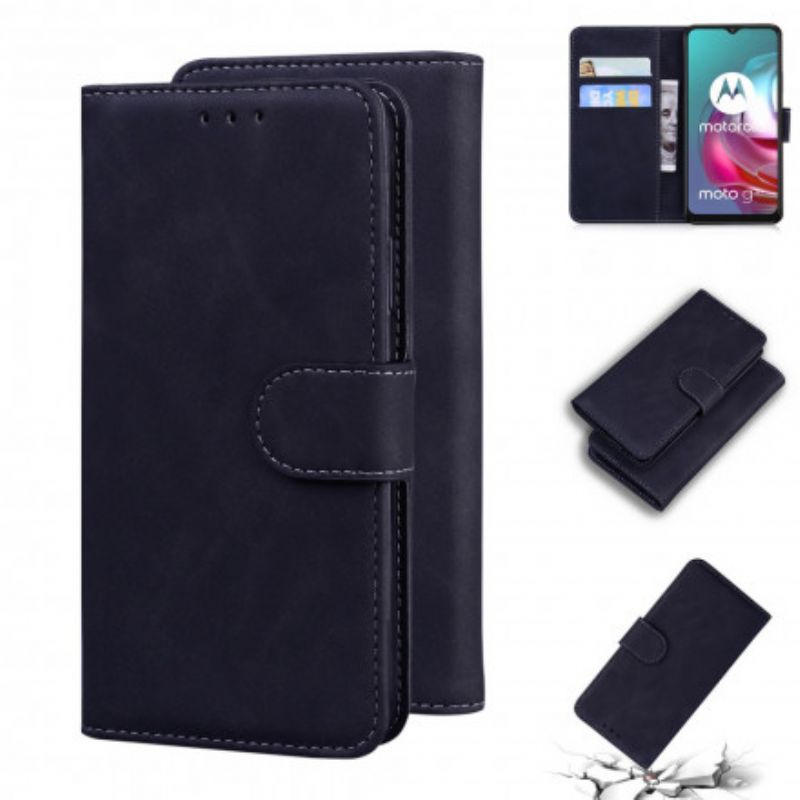 Flip Cover Moto G10 / G30 Vintage Couture Læderstil