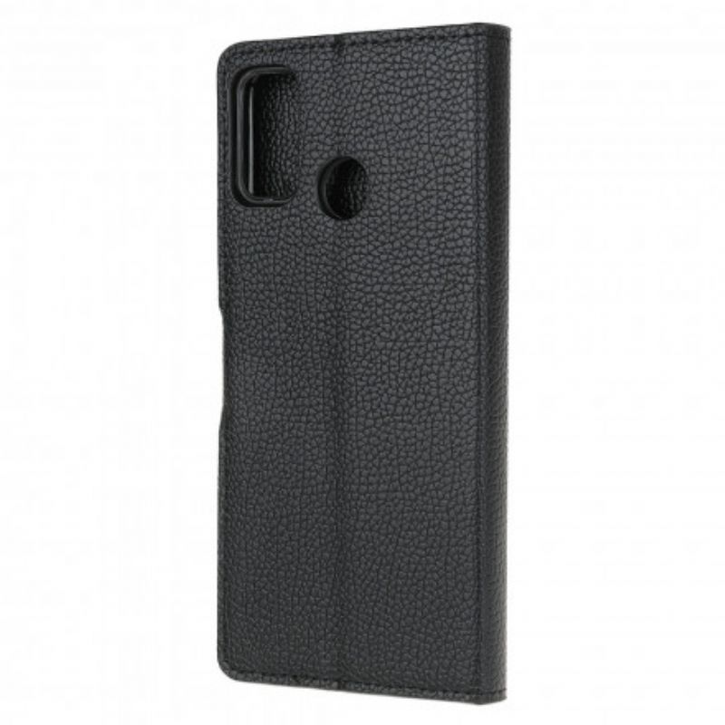Læder Cover Moto G10 / G30 Litchi Grain Læder Effekt