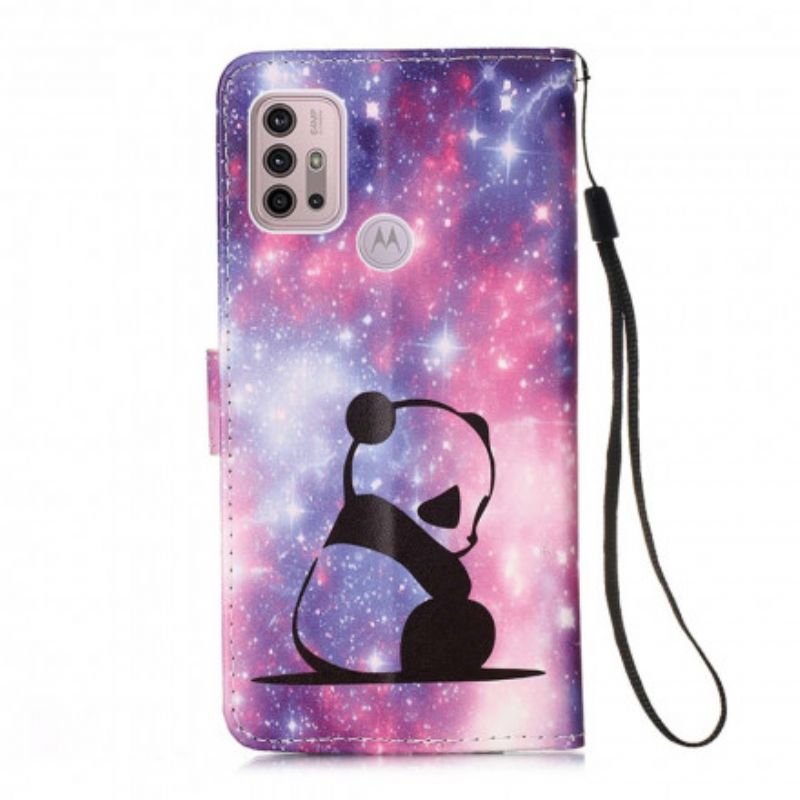Læder Cover Moto G10 / G30 Panda Galaxy