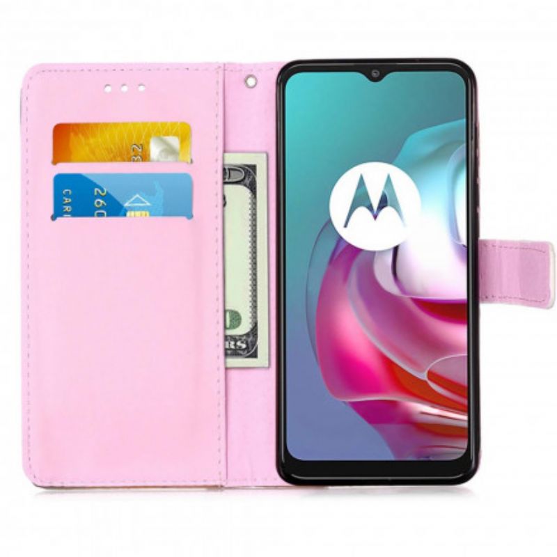 Læder Cover Moto G10 / G30 Panda Galaxy