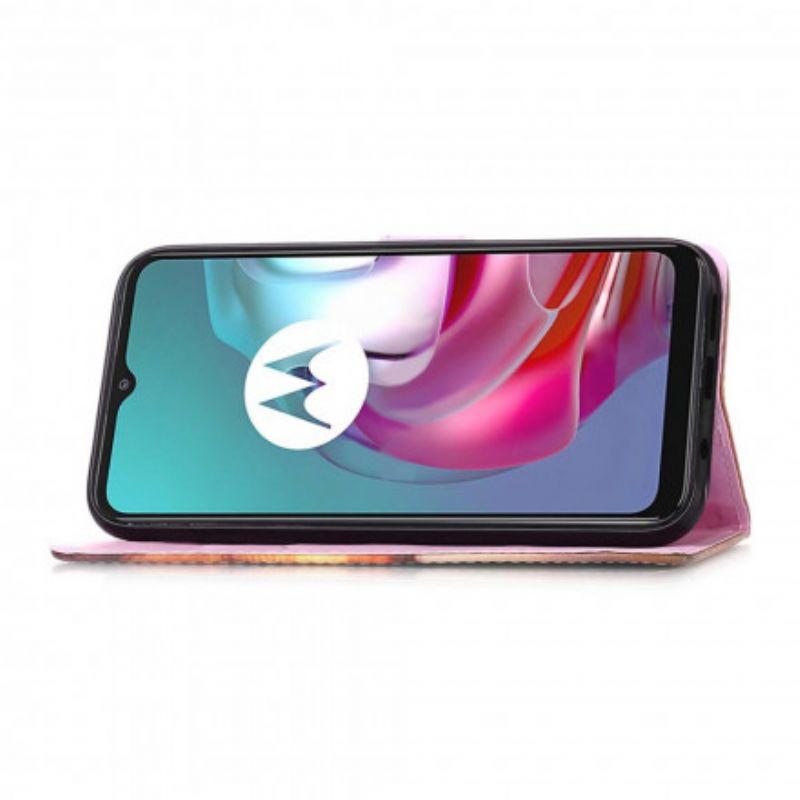 Læder Cover Moto G10 / G30 Panda Galaxy