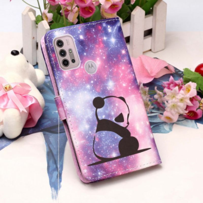 Læder Cover Moto G10 / G30 Panda Galaxy