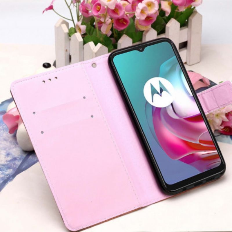Læder Cover Moto G10 / G30 Panda Galaxy