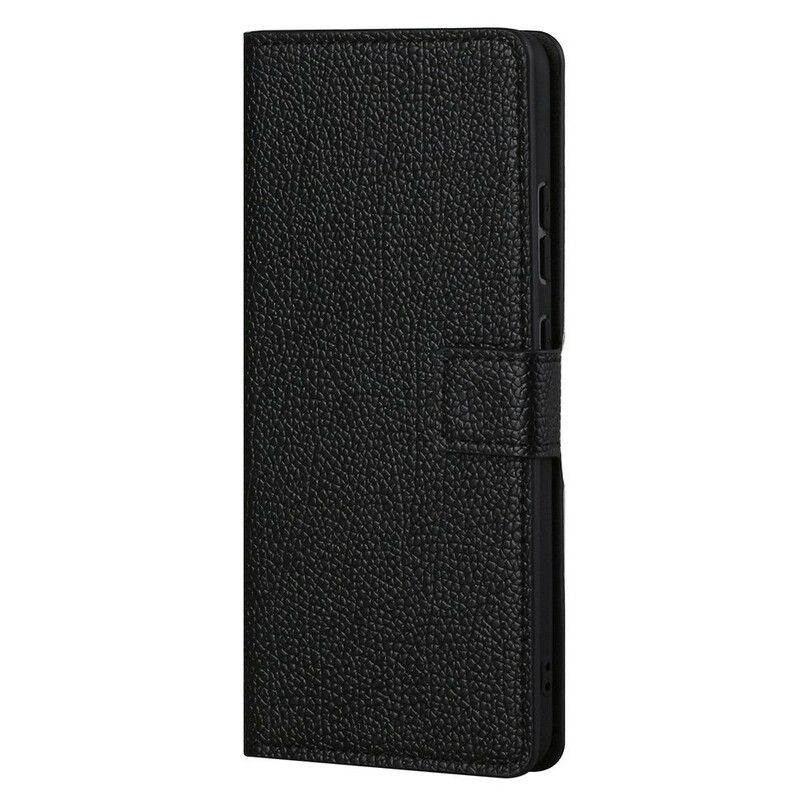 Flip Cover OnePlus Nord 2 5G Litchi Grain Læder Effekt