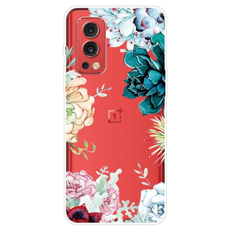 Mobilcover OnePlus Nord 2 5G Sømløse Akvarelblomster