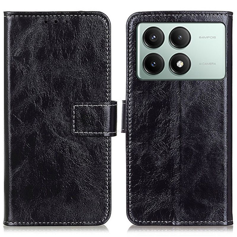 Flip Cover Poco X6 Pro 5g Skinnende Kunstlæder