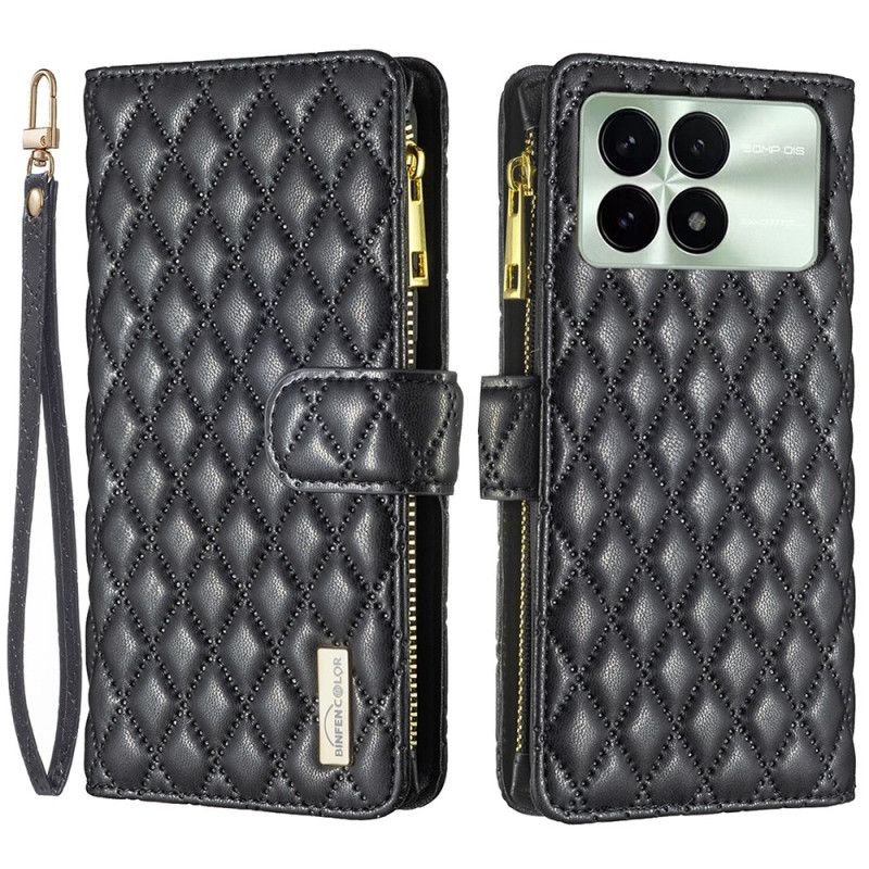 Læder Cover Poco X6 Pro 5g Telefon Etui Quiltet Binfen Farve