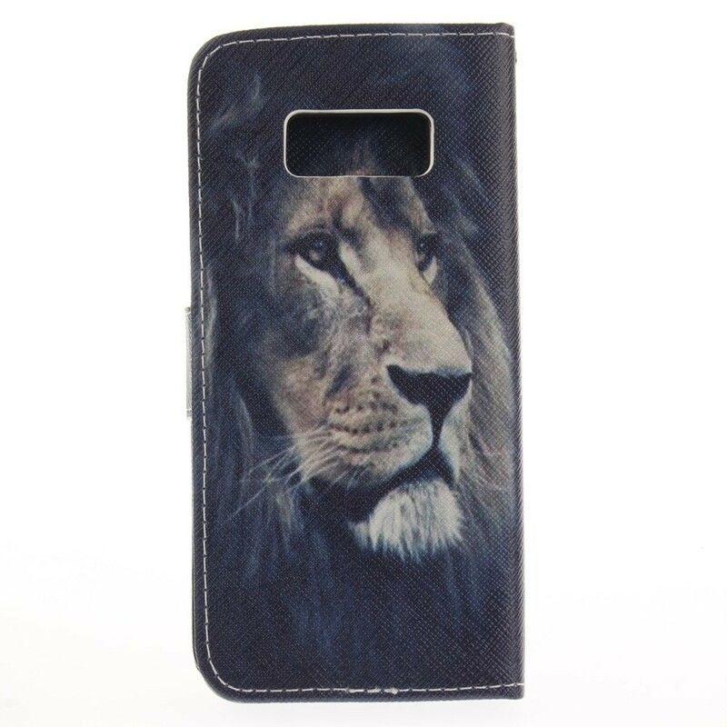 Flip Cover Samsung Galaxy S8 Drømmende Løve