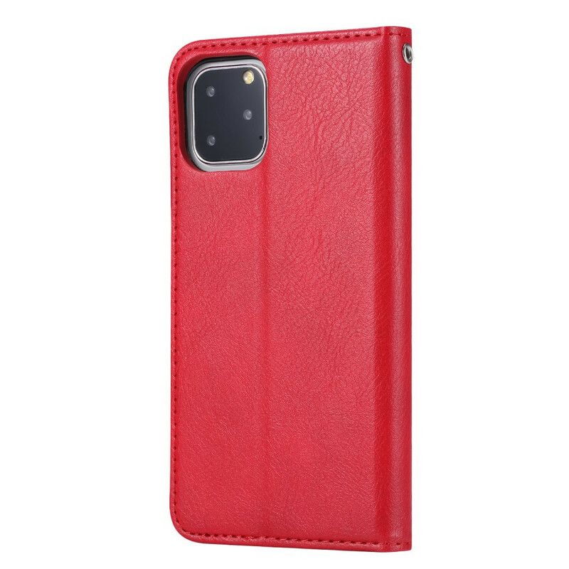 Cover iPhone 11 Pro Flip Cover Faux Læder Kortholder