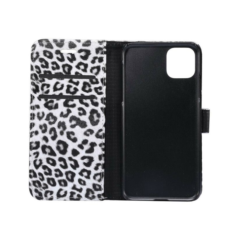 Læder Cover iPhone 11 Pro Leopard