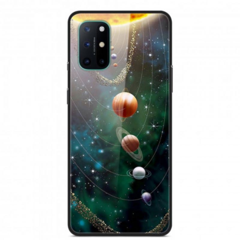 Mobilcover OnePlus 8T Hærdet Glas Planeter Solsystem