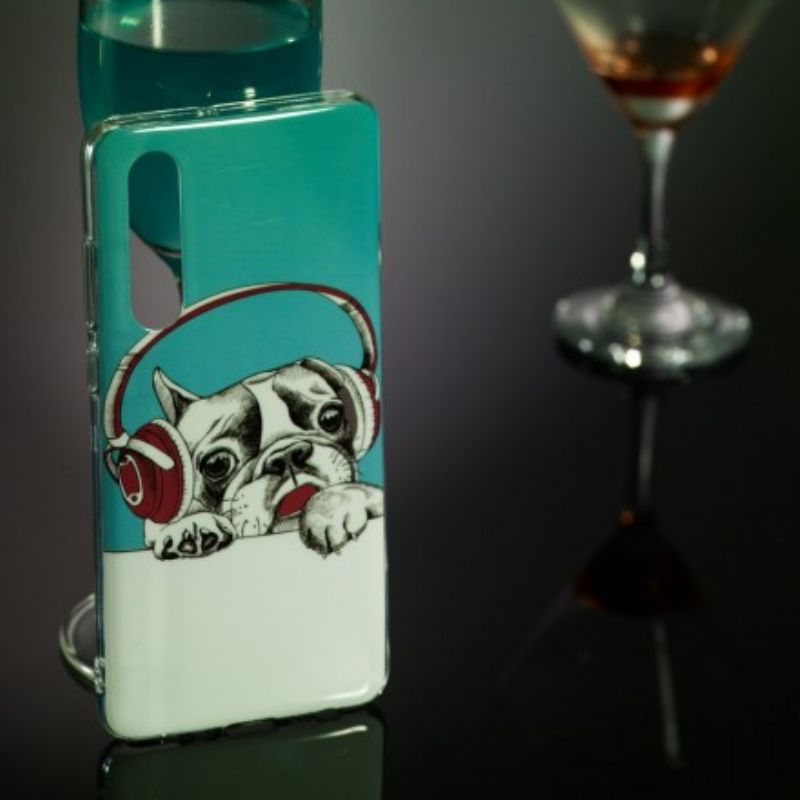Cover Huawei P30 Fluorescerende Hund