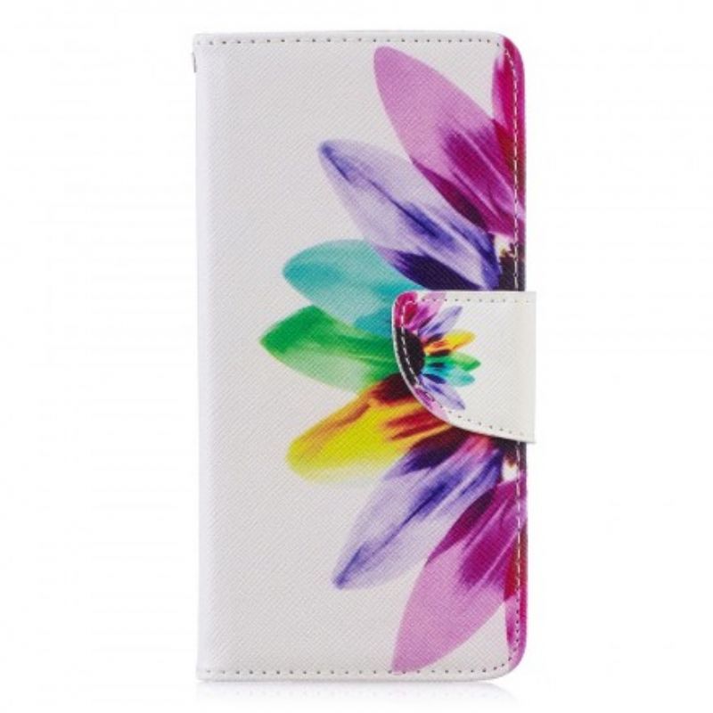 Flip Cover Huawei P30 Akvarelblomst