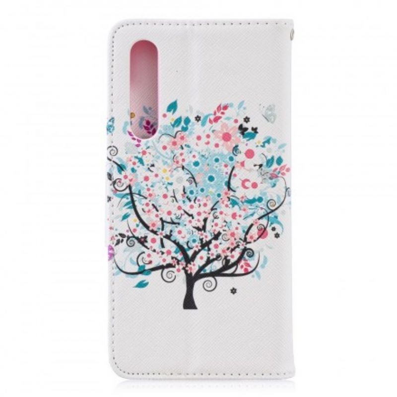 Flip Cover Huawei P30 Blomstret Træ