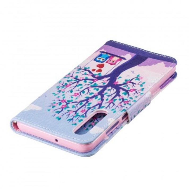 Flip Cover Huawei P30 Ugler På Gyngen