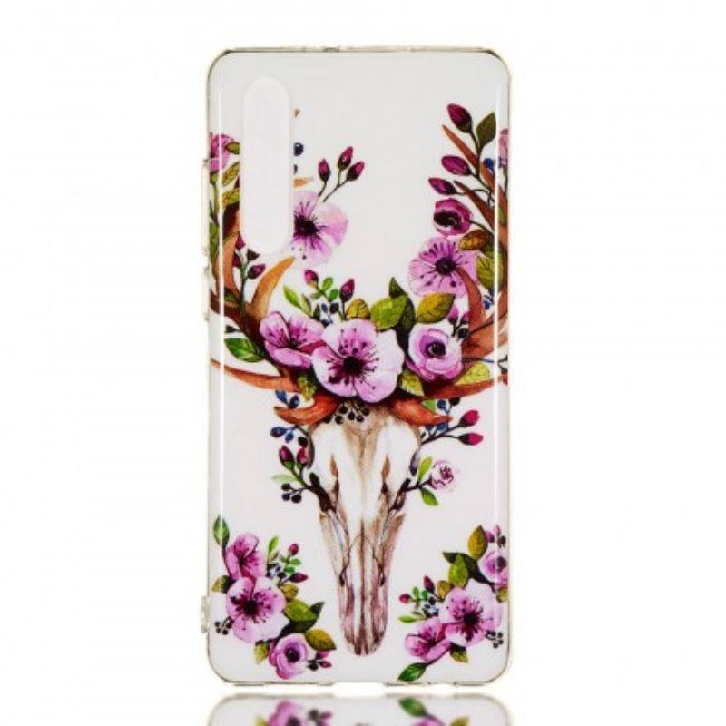 Mobilcover Huawei P30 Fluorescerende Blomsterelg