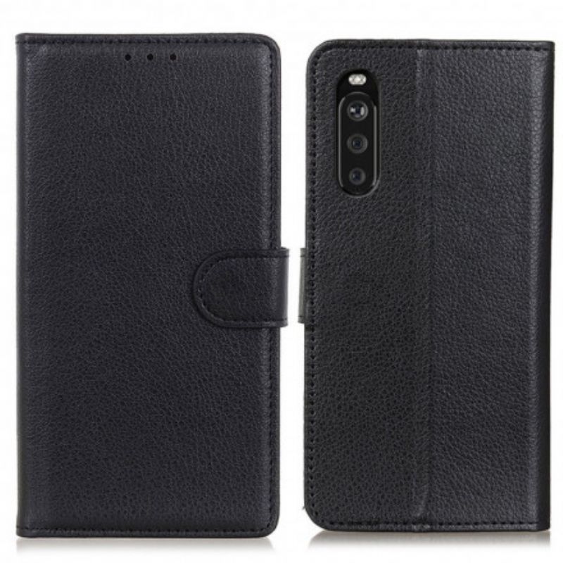 Flip Cover Sony Xperia 10 III Faux Læder Litchi