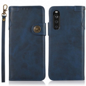 Flip Cover Sony Xperia 10 III Khazneh Magnetisk Knap