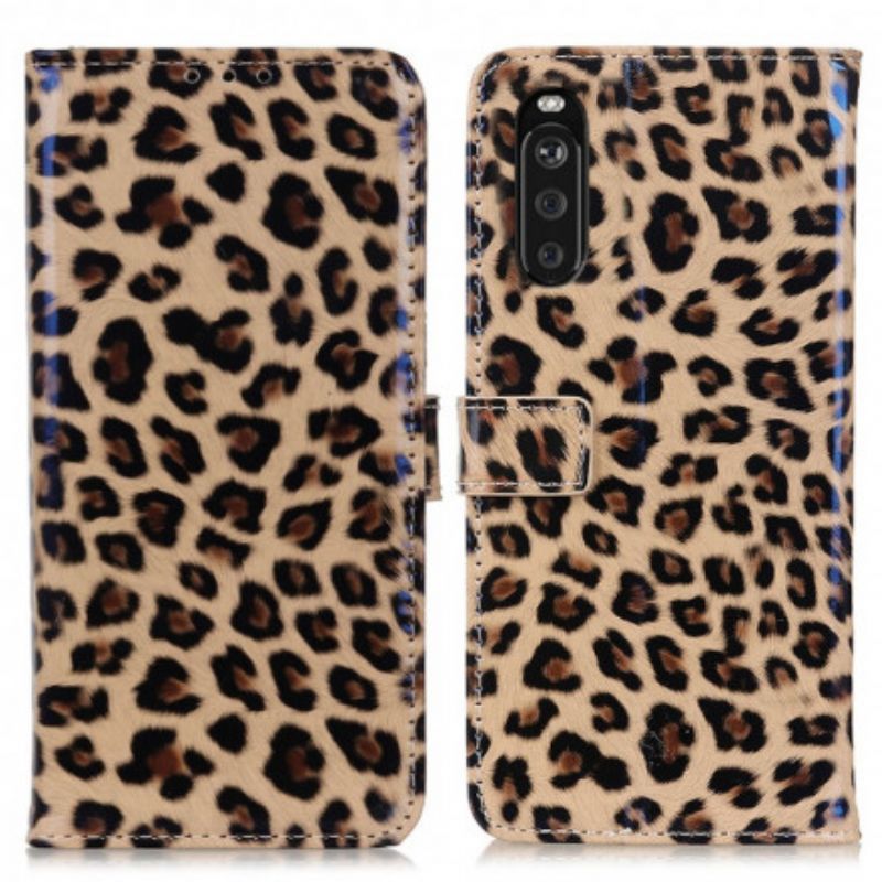 Flip Cover Sony Xperia 10 III Leopard