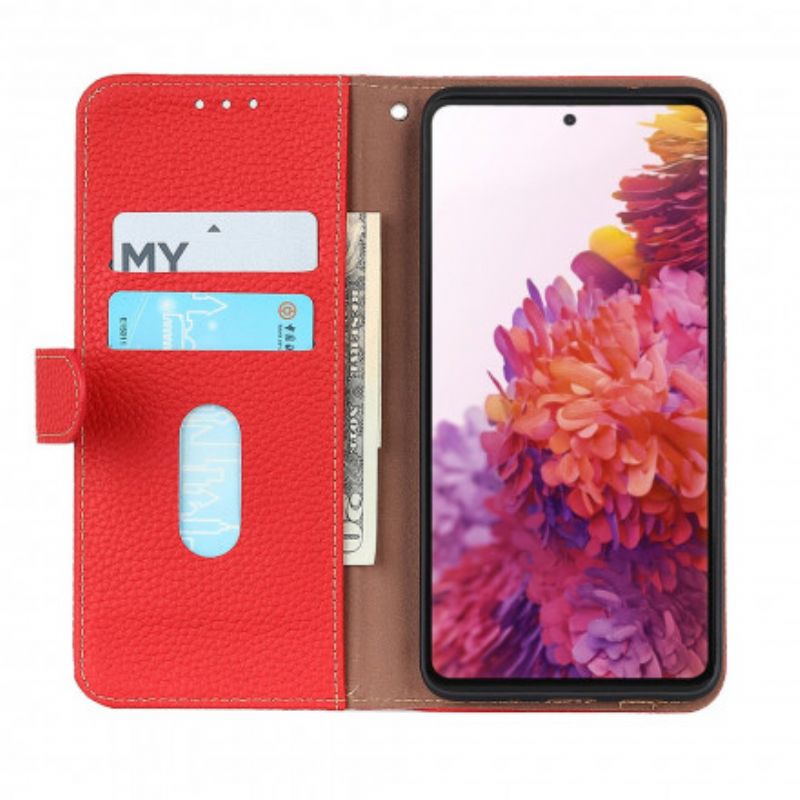 Flip Cover Sony Xperia 10 III Litchi Khazneh Læder
