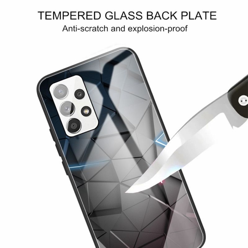 Cover Samsung Galaxy A13 Geometri Hærdet Glas