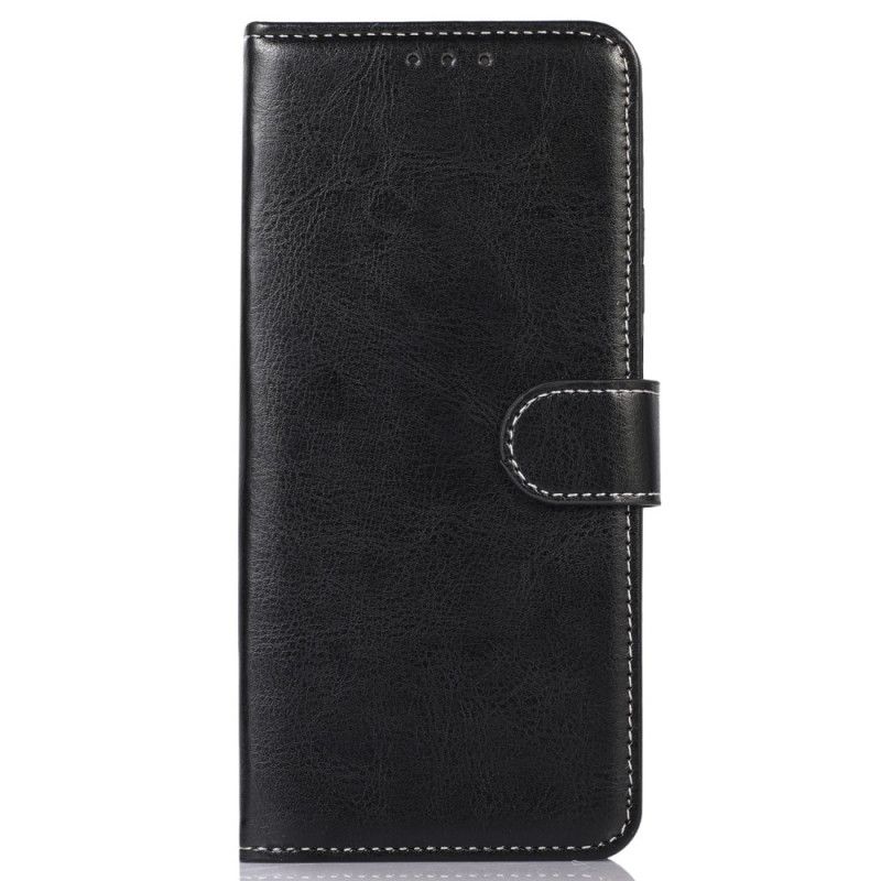 Flip Cover Poco X4 GT Søm Lædereffekt