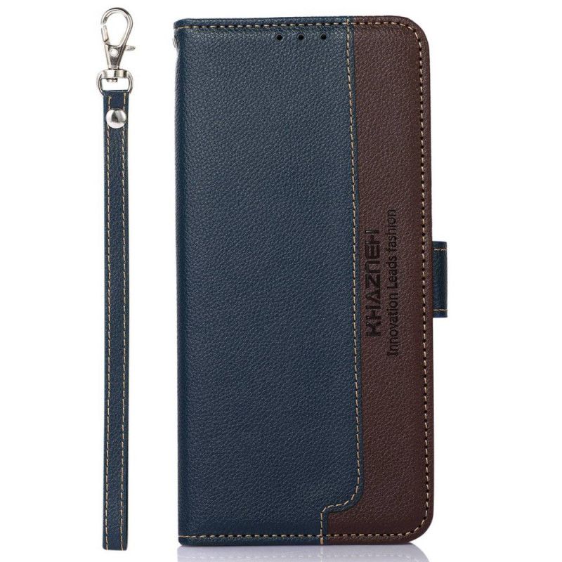 Læder Cover Poco X4 GT Liche Style Rfid Khazneh