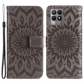 Flip Cover Realme 8i Solblomst