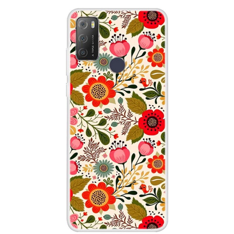 Cover Alcatel 1S / 3L (2020) Blomstertapet