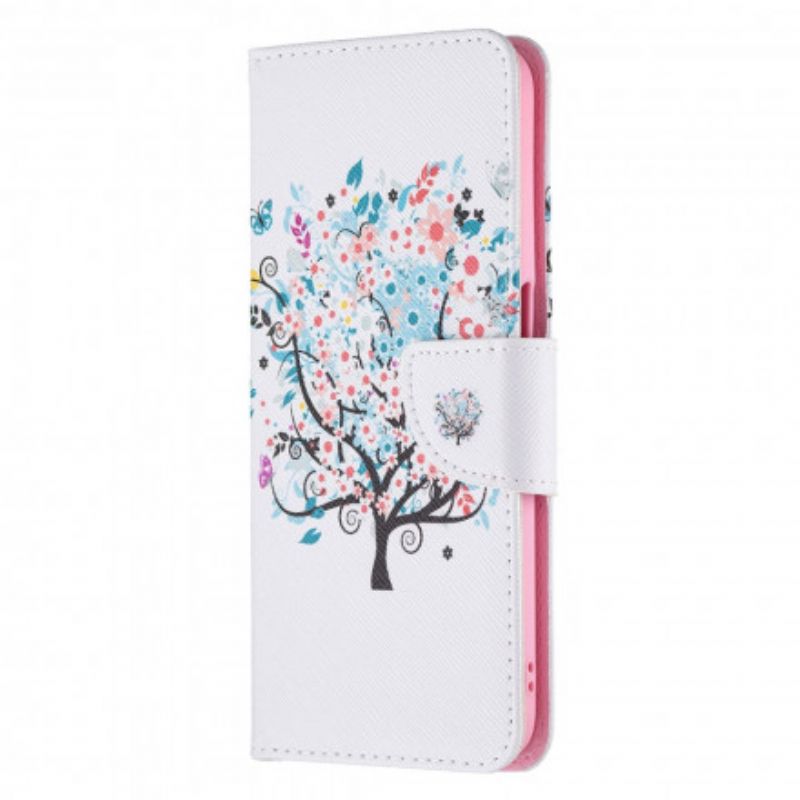 Flip Cover Realme 8 5G Blomstret Træ