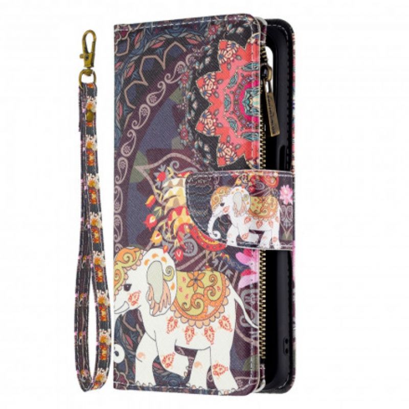 Flip Cover Realme 8 5G Elefant Lynlåslomme