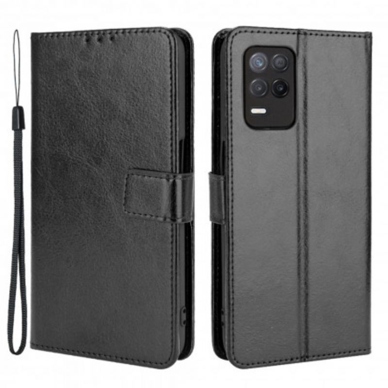 Flip Cover Realme 8 5G Flashy Imiteret Læder