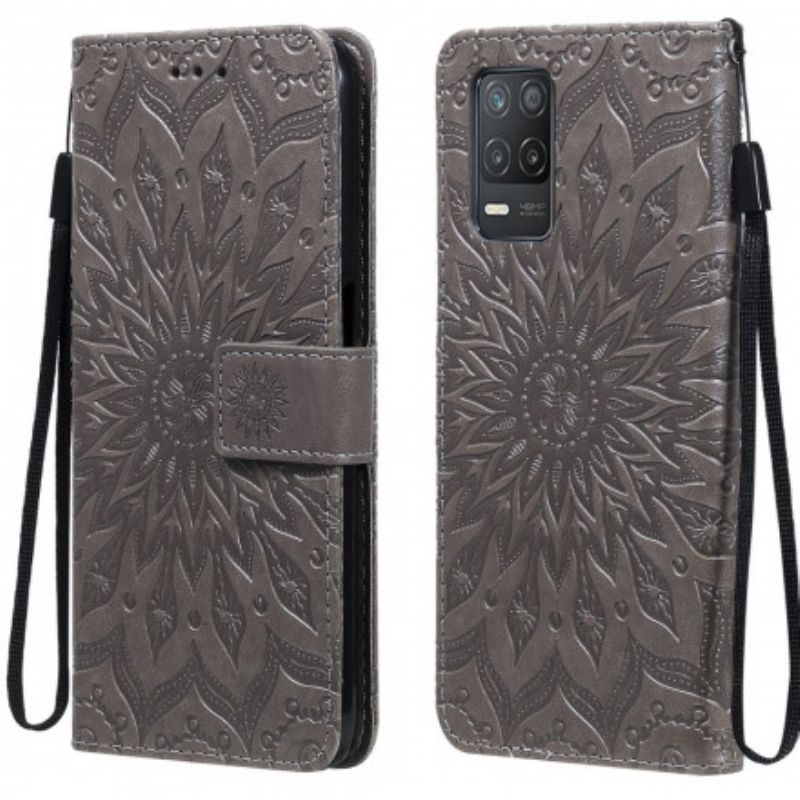 Flip Cover Realme 8 5G Solblomst