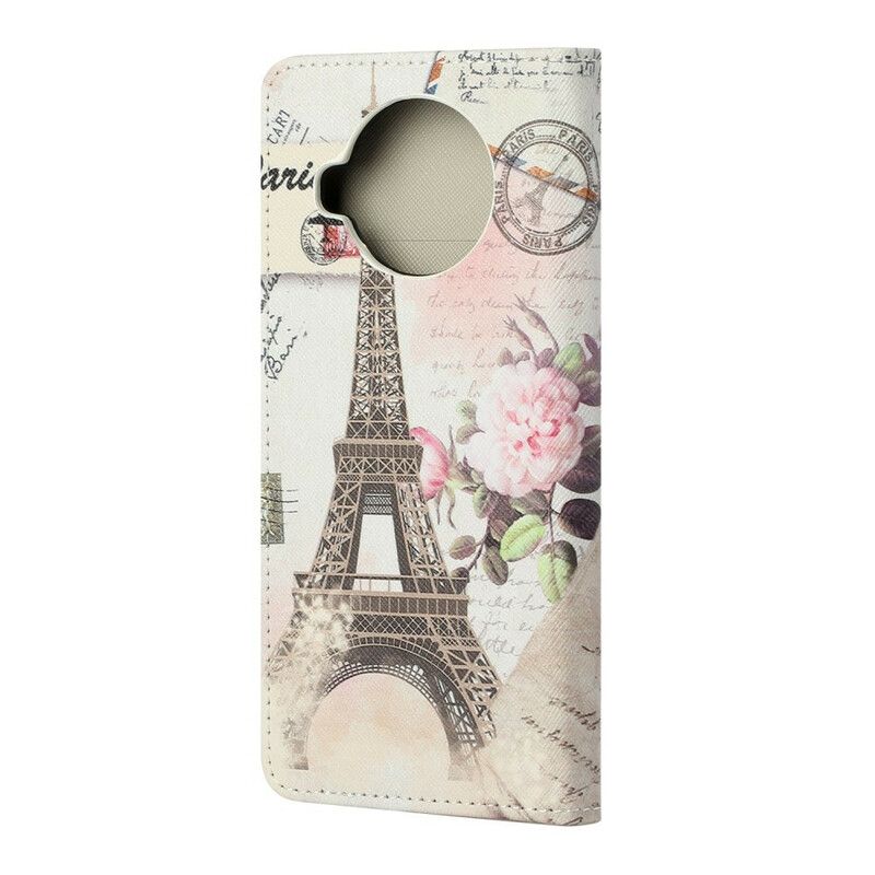 Flip Cover Xiaomi Mi 10T Lite / Redmi Note 9 Pro 5G Retro Eiffeltårnet