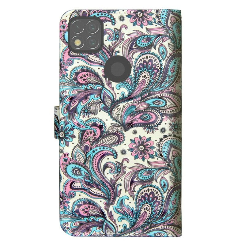 Flip Cover Xiaomi Redmi 9C Blomstermønstre