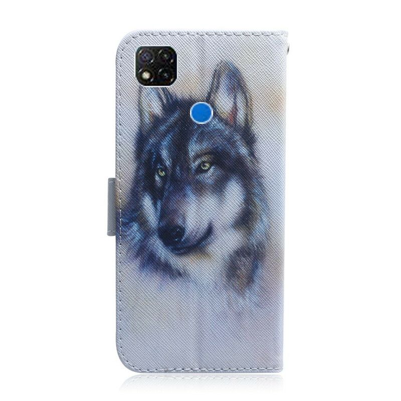 Flip Cover Xiaomi Redmi 9C Hundeblik