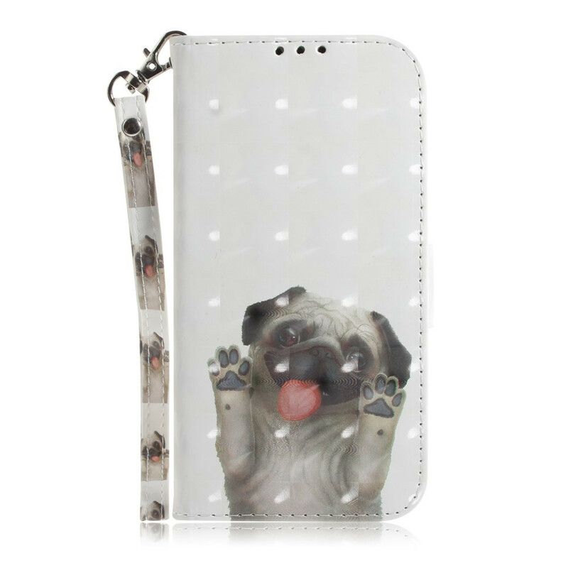 Flip Cover Xiaomi Redmi 9C Med Snor Elsk Min Hundestrop