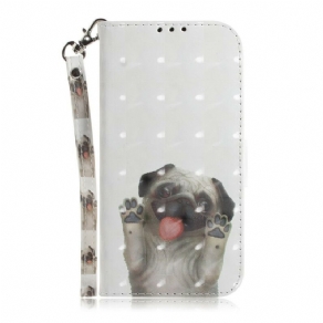 Flip Cover Xiaomi Redmi 9C Med Snor Elsk Min Hundestrop