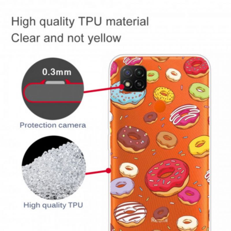 Mobilcover Xiaomi Redmi 9C Elsker Donuts