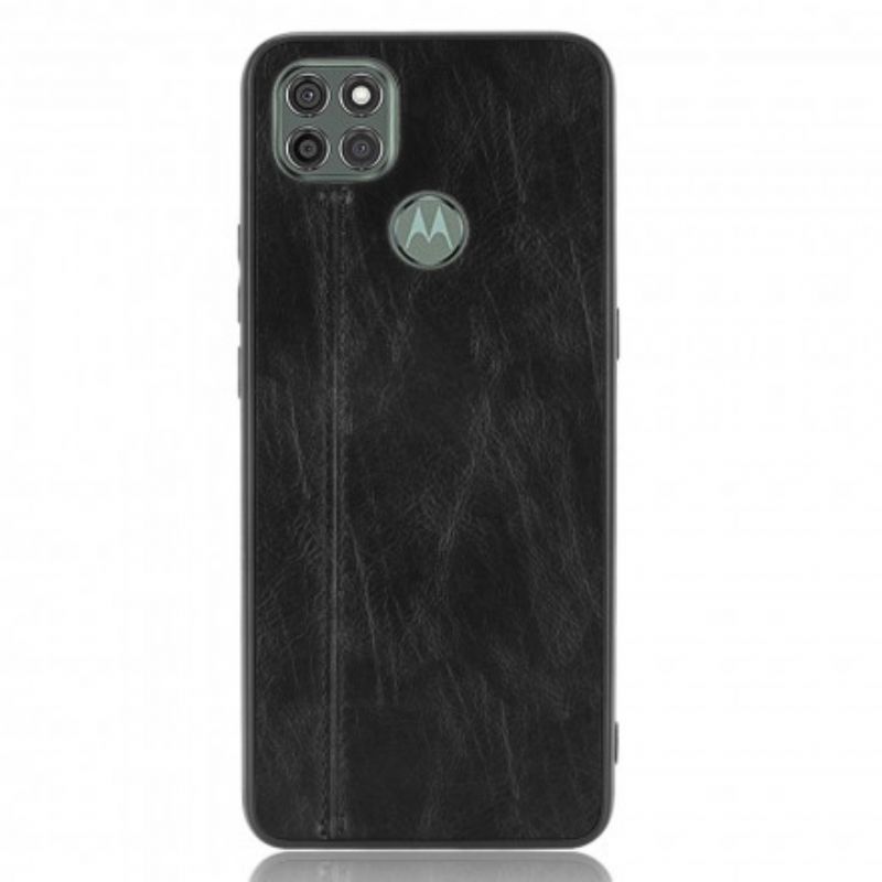 Cover Moto G9 Power Søm Lædereffekt