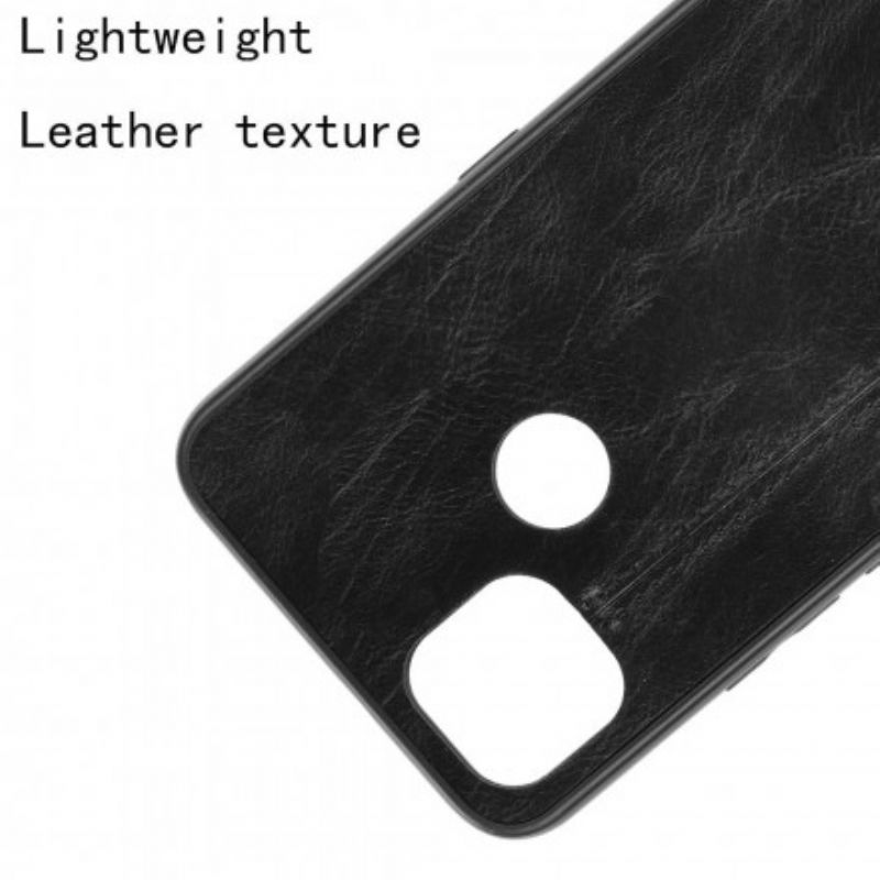Cover Moto G9 Power Søm Lædereffekt