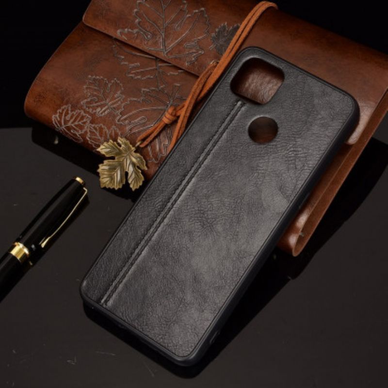 Cover Moto G9 Power Søm Lædereffekt